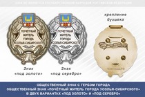Общественный знак «Почётный житель города Усолья-Сибирского Иркутской области»