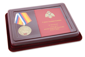 Наградной комплект к медали «370 лет пожарной охране России»