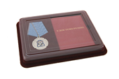 Наградной комплект к медали «20 лет возрождению Терского казачьего войска» с бланком удостоверения