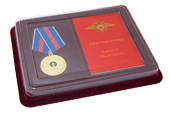 Наградной комплект к знаку на колодке «30 лет УБОП-РУБОП» с бланком удостоверения