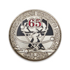 Фрачный знак «65 лет подразделениям особого риска (ПОР)» на винтовой закрутке