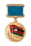 Медаль «От благодарного афганского народа» на булавке с бланком удостоверения