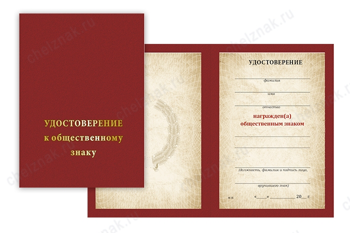 Общественный знак «Почетный визажист»