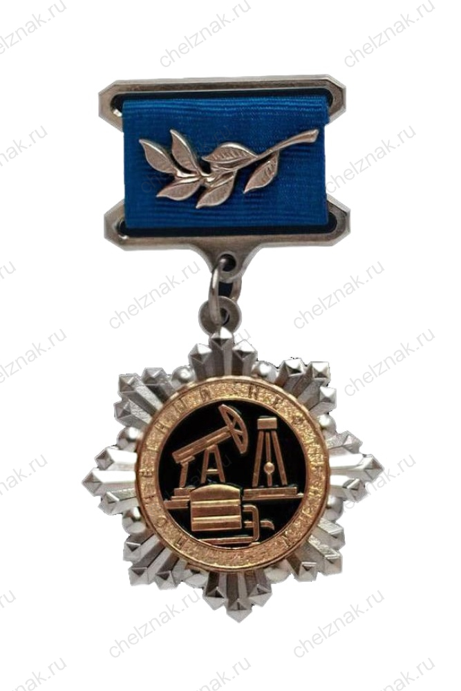 Нагрудный знак Министерства энергетики РФ «Почетный нефтяник»