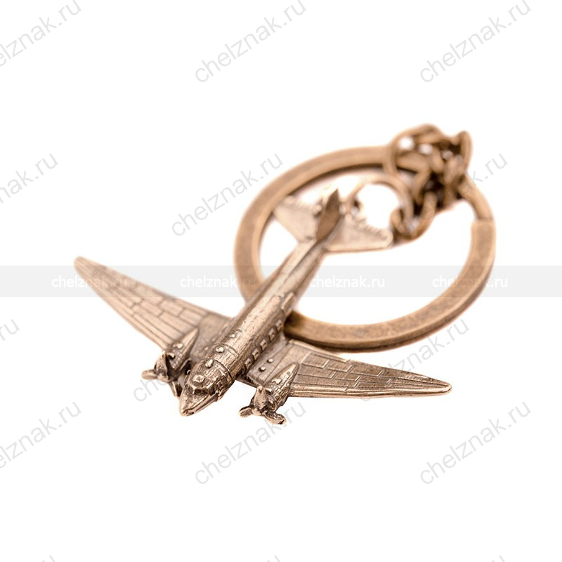 Брелок Самолёт Ли-2, масштабная модель 1:490