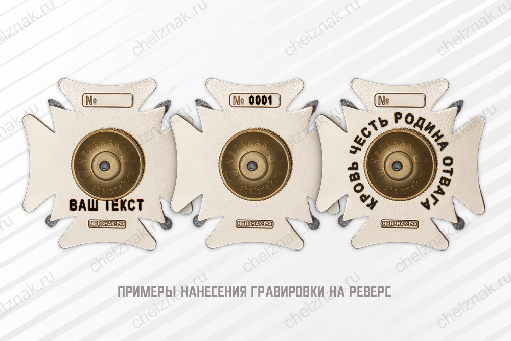 Нагрудный знак «БАРС-26. За служение России в боевых добровольческих отрядах» с бланком удостоверения