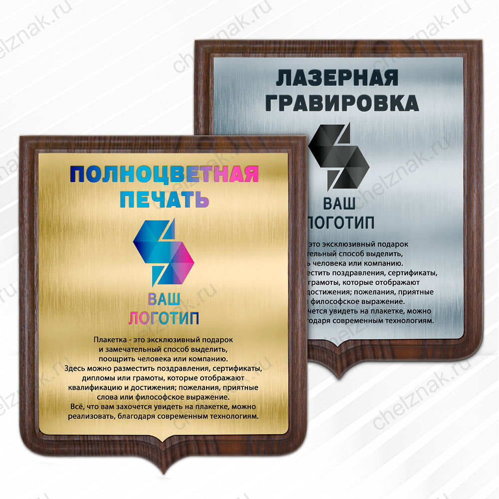 Лицевая сторона награды Наградная плакетка (геральдика)