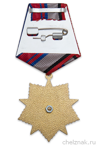 Знак на колодке «65 лет подразделениям особого риска» с бланком удостоверения