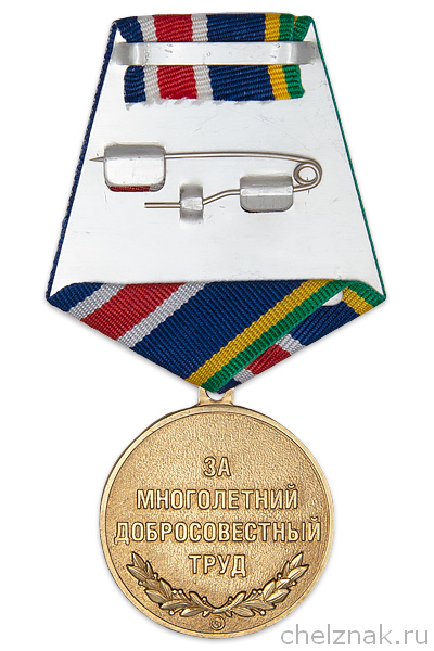 Медаль «Ветеран строительной индустрии» с бланком удостоверения