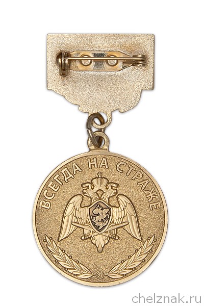 Медаль «15 лет ФГУП "Охрана" Росгвардии. Ветеран» с бланком удостоверения