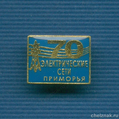 Знак «70 лет электрическим сетям Приморья»