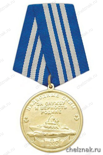 Медаль «Ветерану "холодной войны на море" (Надводные силы ВМФ За службу и верность родине)»