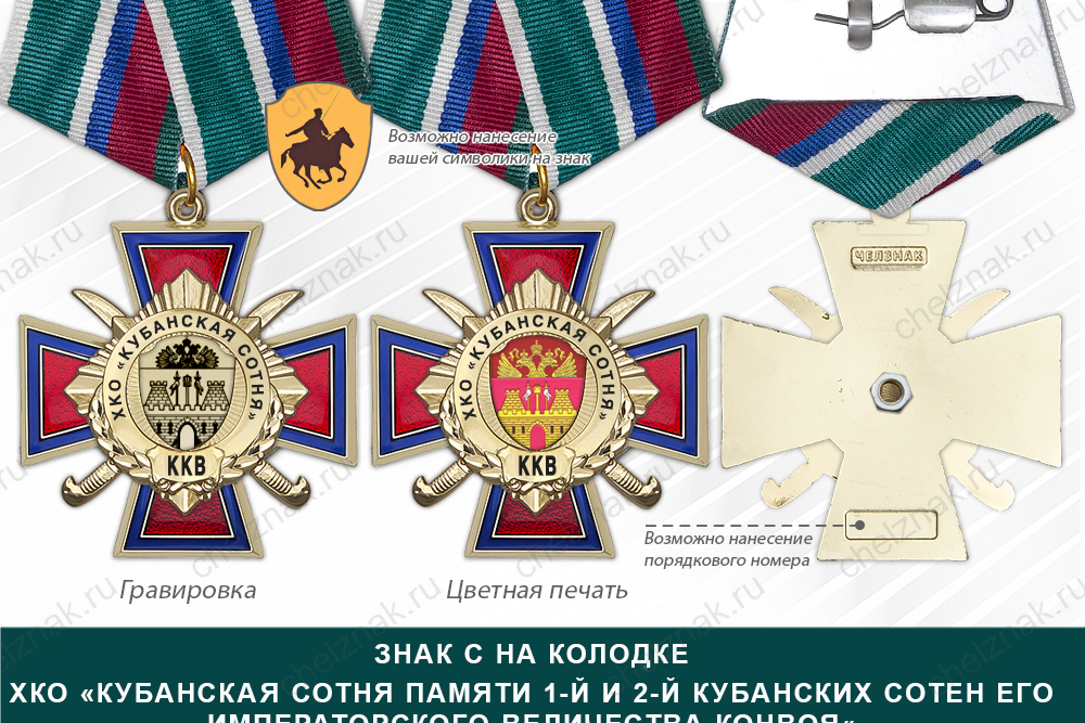 Награды ХКО «Кубанская сотня памяти 1-й и 2-й Кубанских сотен его императорского величества конвоя« ККВ