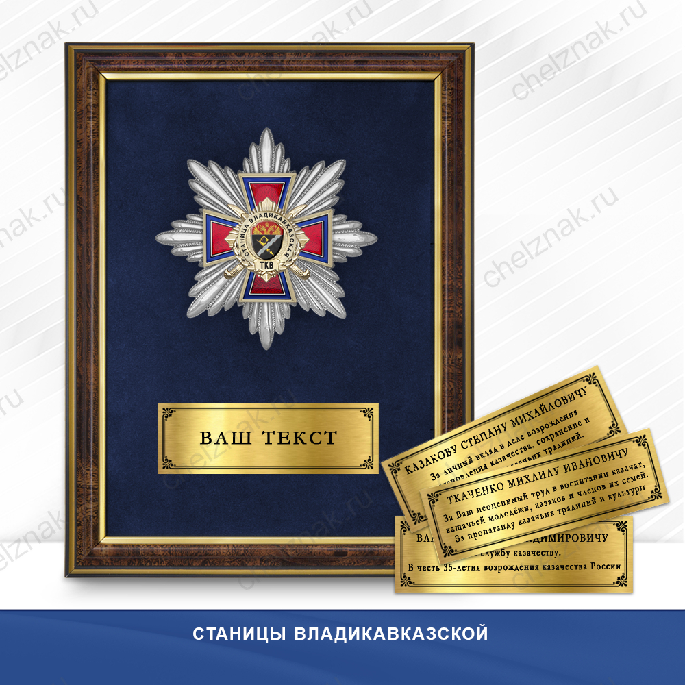 Награды Станицы Владикавказской ТКВ