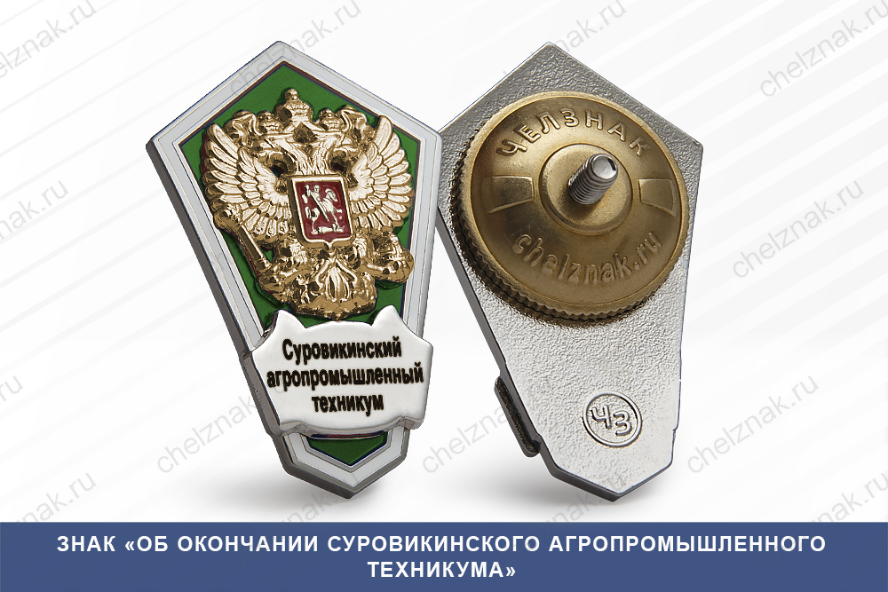 Знак «Об окончании Суровикинского агропромышленного техникума»