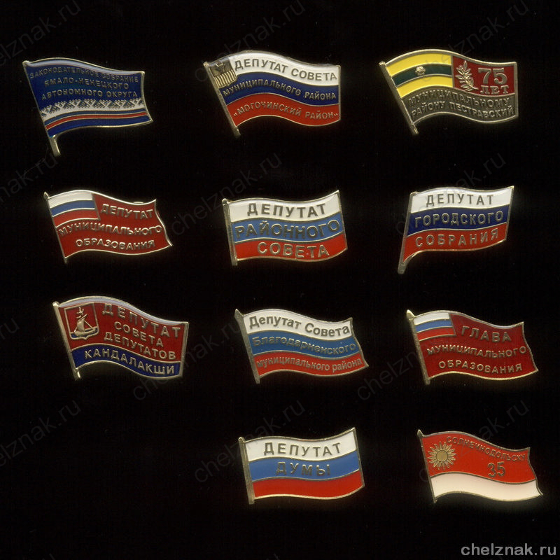 Коллекция депутатских знаков 11 шт.