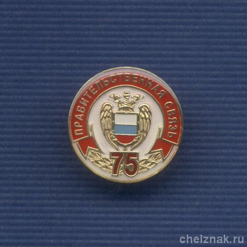 Знак «75 лет Правительственной связи»
