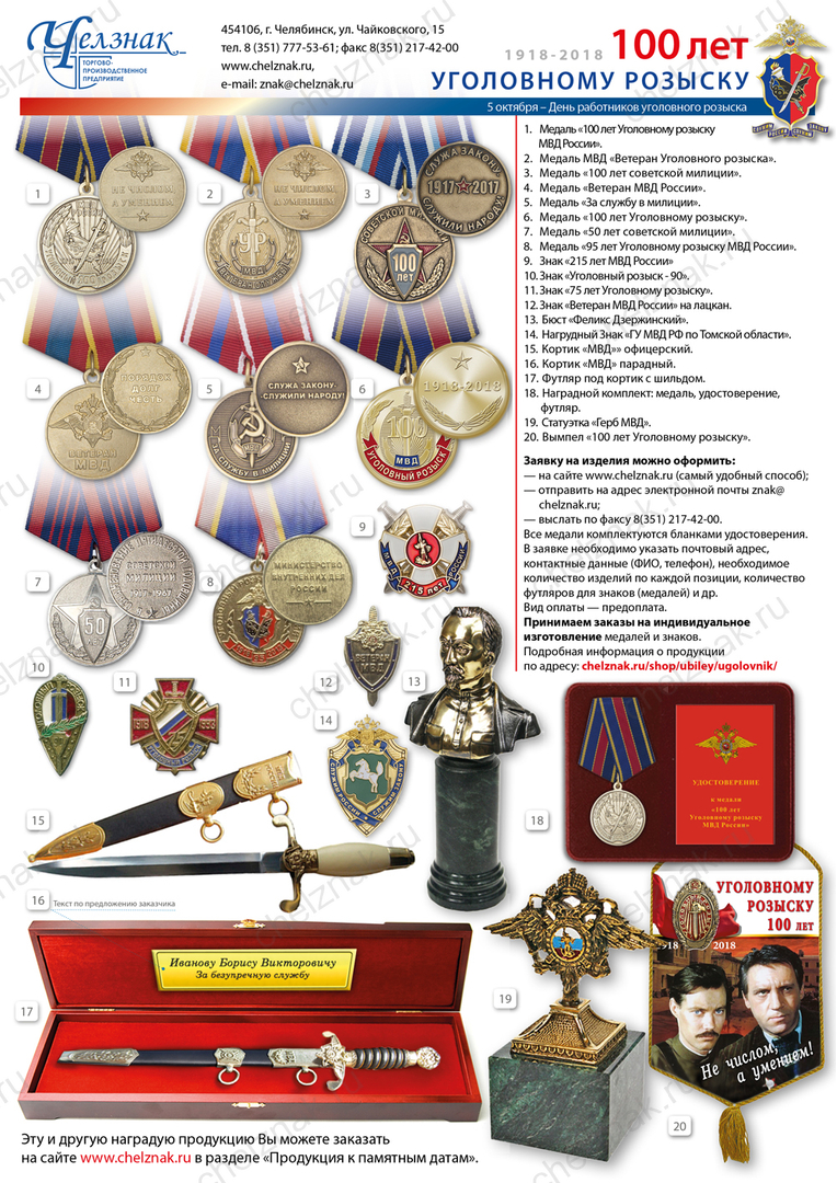 100 лет Уголовному Розыску