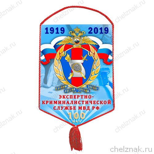 Вымпел «100 лет Экспертно-криминалистической службе МВД»
