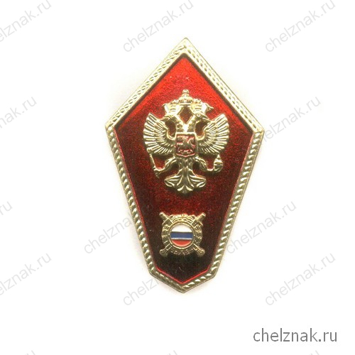 Нагрудный знак (ромб) «Об окончании специальной средней школы МВД РФ»(винт)