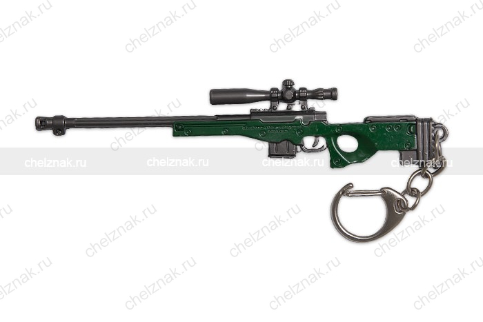 Металлический брелок с подвеской «AWP» 119 мм