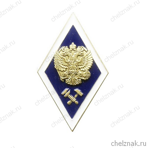 Знак «Об окончании технического ВУЗа» с накладным орлом