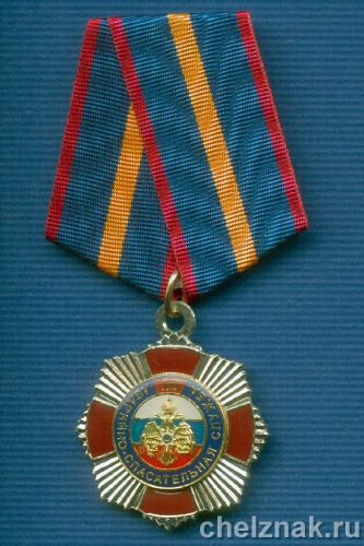 Знак  «10 лет Аварийно-спасательной службе Вологодской области»