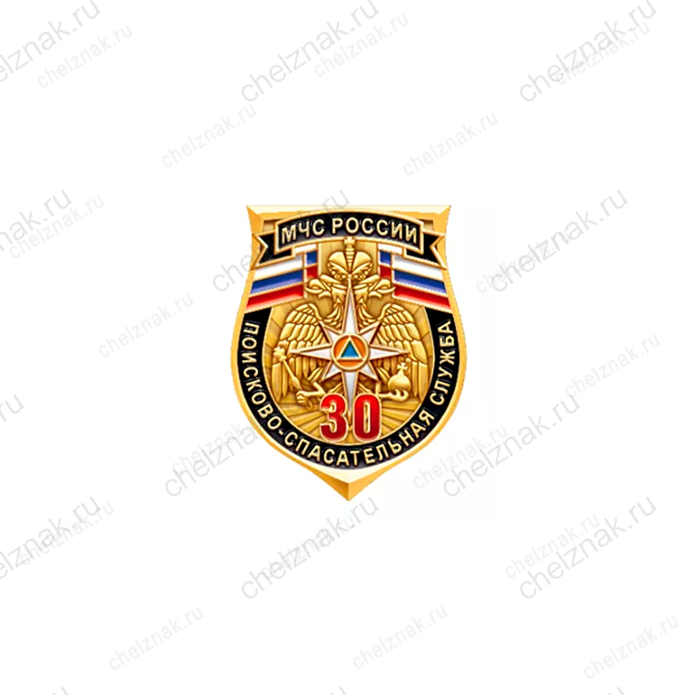 Знак «30 лет поисково-спасательной службе МЧС России»