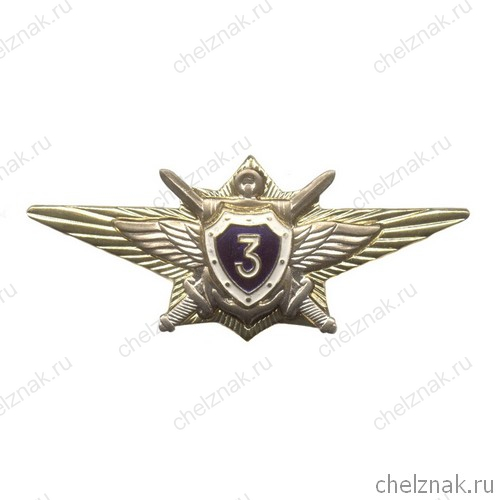 Нагрудный знак МО России «Классный специалист» III класса старого образца