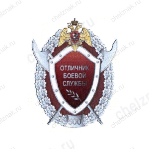 Нагрудный знак Росгвардии «Отличник боевой службы» 2 степени