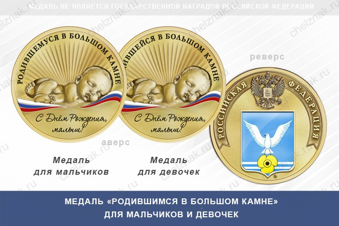 Медаль «Родившимся в Большом Камне»