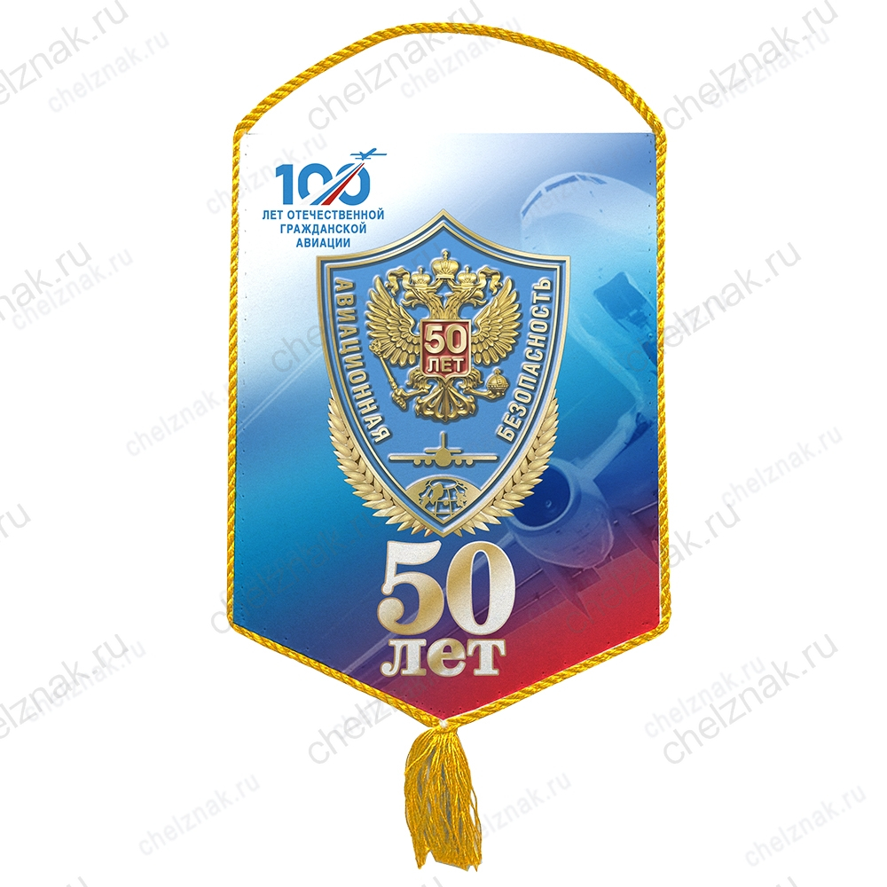 Вымпел «50 лет службе авиационной безопасности»