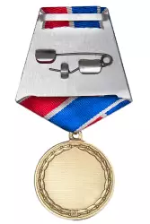 Реверс награды Медаль «100 лет образованию инспекций по личному составу МВД России» с бланком удостоверения