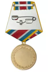Реверс награды Медаль «30 лет выводу войск ГСВГ» с бланком удостоверения