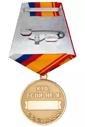 Реверс награды Медаль «Волонтер. Доброволец» с бланком удостоверения