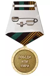 Реверс награды Медаль «Дамир Гилемханов. Герой России»