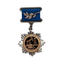 Нагрудный знак Министерства энергетики РФ «Почетный нефтяник»