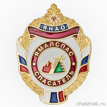 Знак «Ямалспас. Спасатель» с бланком удостоверения