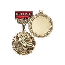 Медаль «Ветеран войск связи» с бланком удостоверения