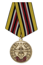 Медаль «105 лет Военной академии связи им. С. М. Будённого» с бланком удостоверения Медаль «105 лет Военной академии связи им. С. М. Будённого» с бланком удостоверения