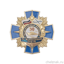 Знак «30 лет ГИМС МЧС России» с бланком удостоверения