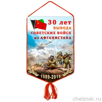 Вымпел «30 лет вывода советских войск из Афганистана»
