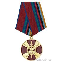 Медаль Росгвардии «За боевое содружество» с бланком удостоверения