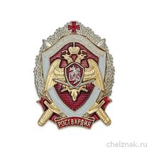 Нагрудный знак Росгвардии «Участник боевых действий» с бланком удостоверения