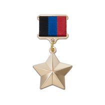 Медаль «Золотая звезда Героя ДНР», муляж