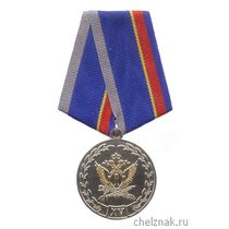 Медаль «15 лет службе связи УИС России» с бланком удостоверения