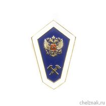 Нагрудный знак (ромб)«Об окончании технического ССУЗа», с накладным гербом(винт)