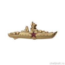 Знак «Командир корабля РФ» (золотистый)