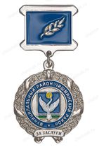 Знак на колодке «За заслуги» Чишминский район РБ