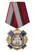 Знак на колодке «65 лет Подразделениям особого риска ВМФ» с бланком удостоверения